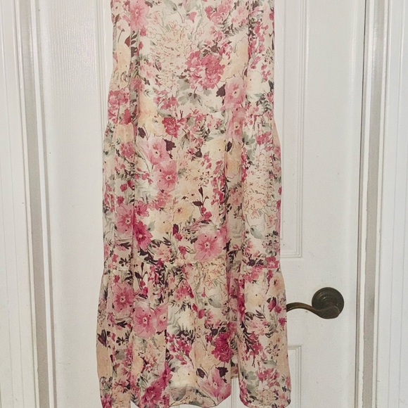 Free People En Saison Floral Midi Skirt - Women | Color: Pink | Size: XS - Picture 3 of 4